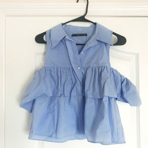 Zara Tops - Zara Poplin Top Zara Tops - Zara Poplin Top